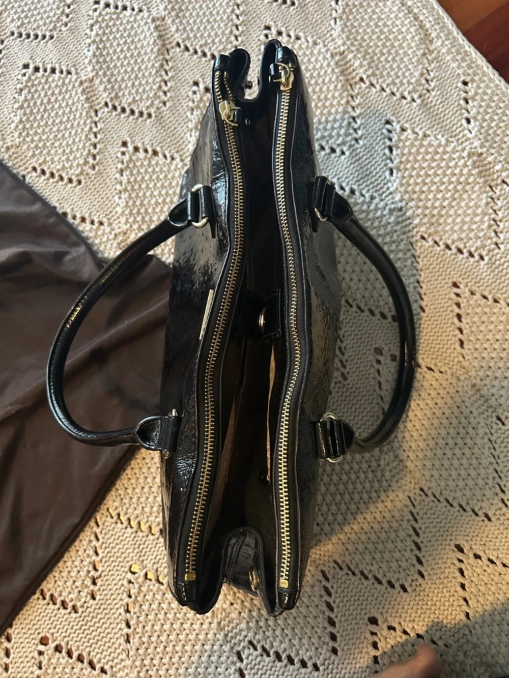 Kate Spade black Patent Leather Handbag
